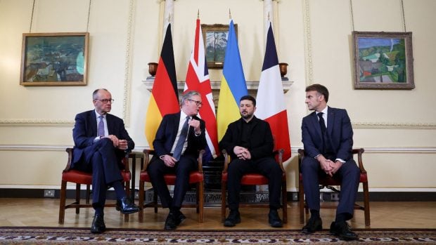 Zelenski Londres, Starmer, Macron, Merz, Ucrania