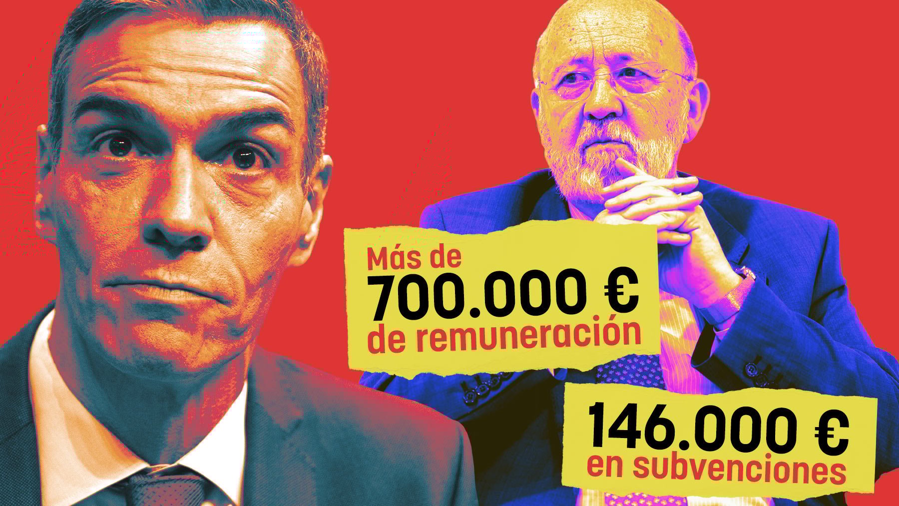 Sánchez y Tezanos, presidente del CIS.