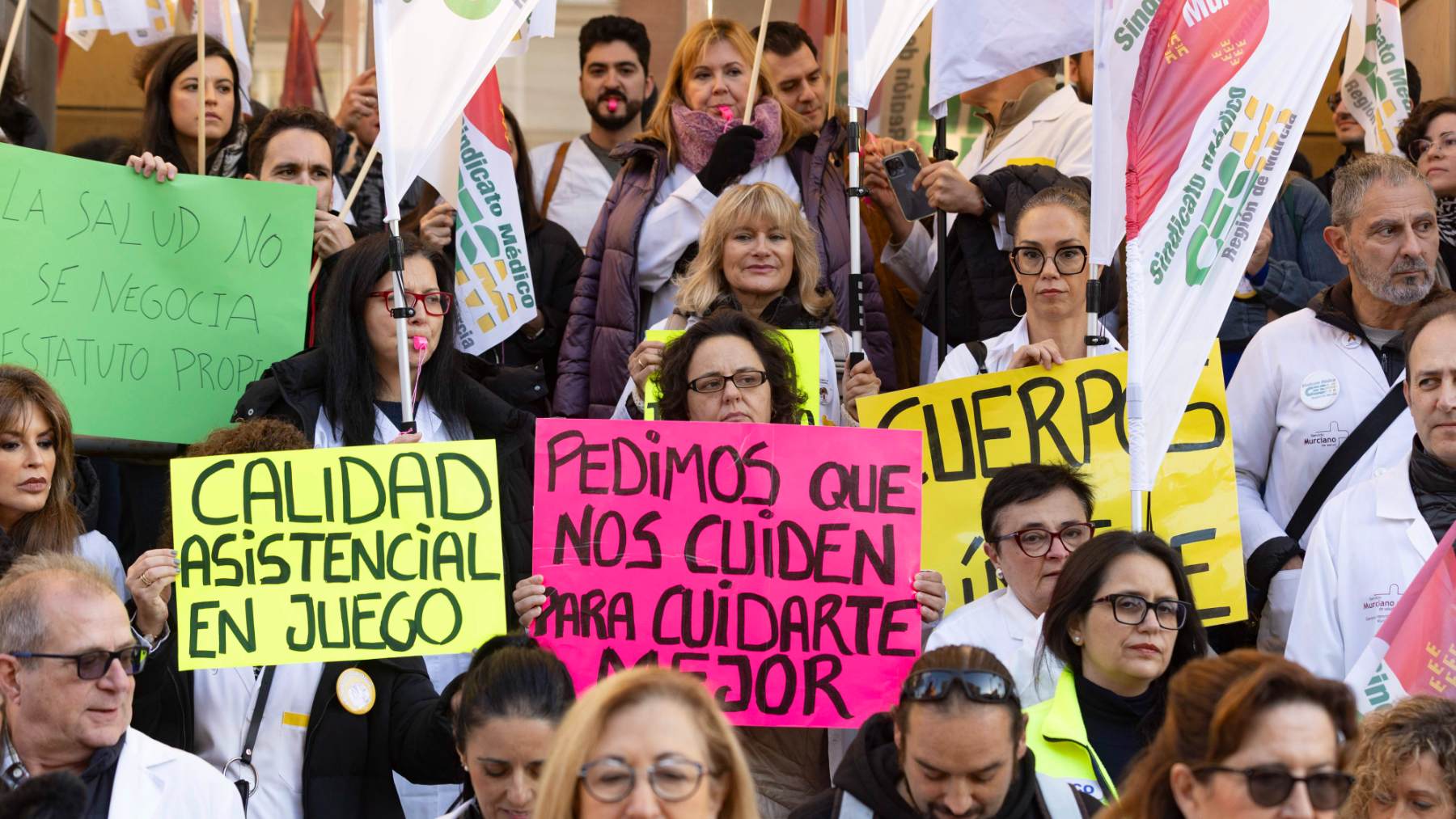 Huelga de médicos en Murcia. (EFE)