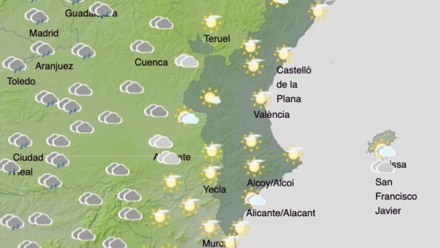 AEMET tiempo Comunidad Valenciana