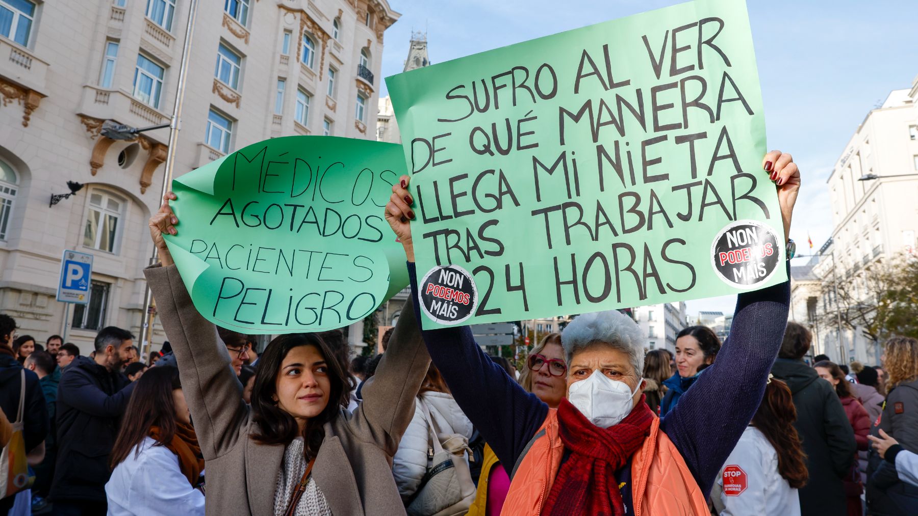 Miles de médicos en huelga contra las políticas de Sanidad: ¡Mónica, escucha, también era tu lucha!