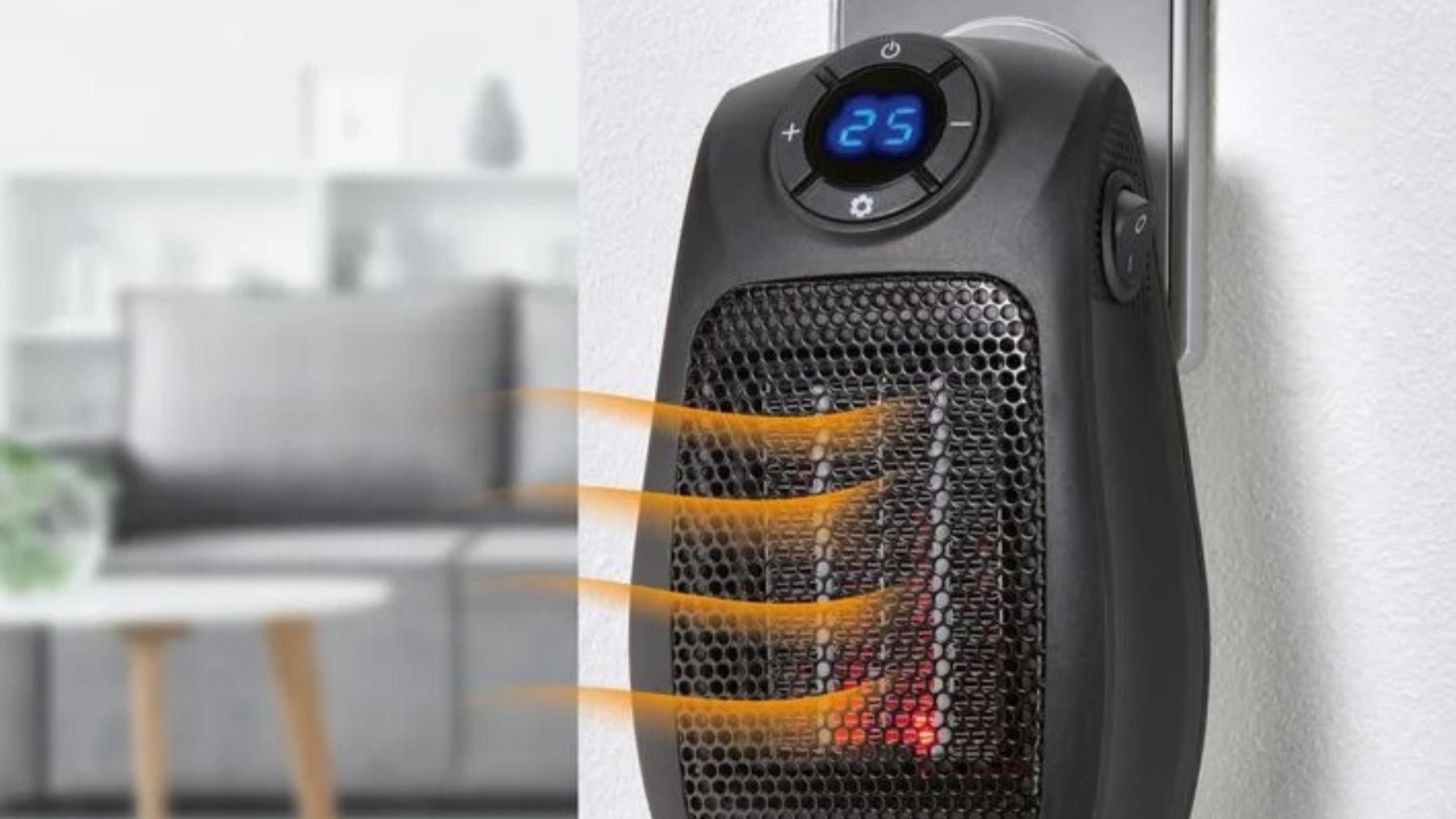 El calefactor de enchufe de Lidl.