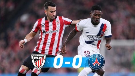 El Athletic empató ante el PSG.
