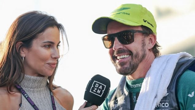 Melissa Jiménez y Fernando Alonso.