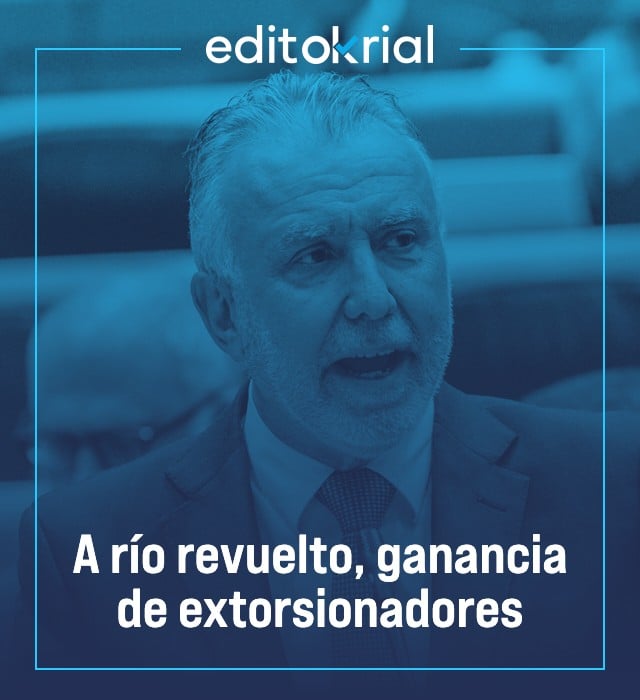 A río revuelto, ganancia de extorsionadores