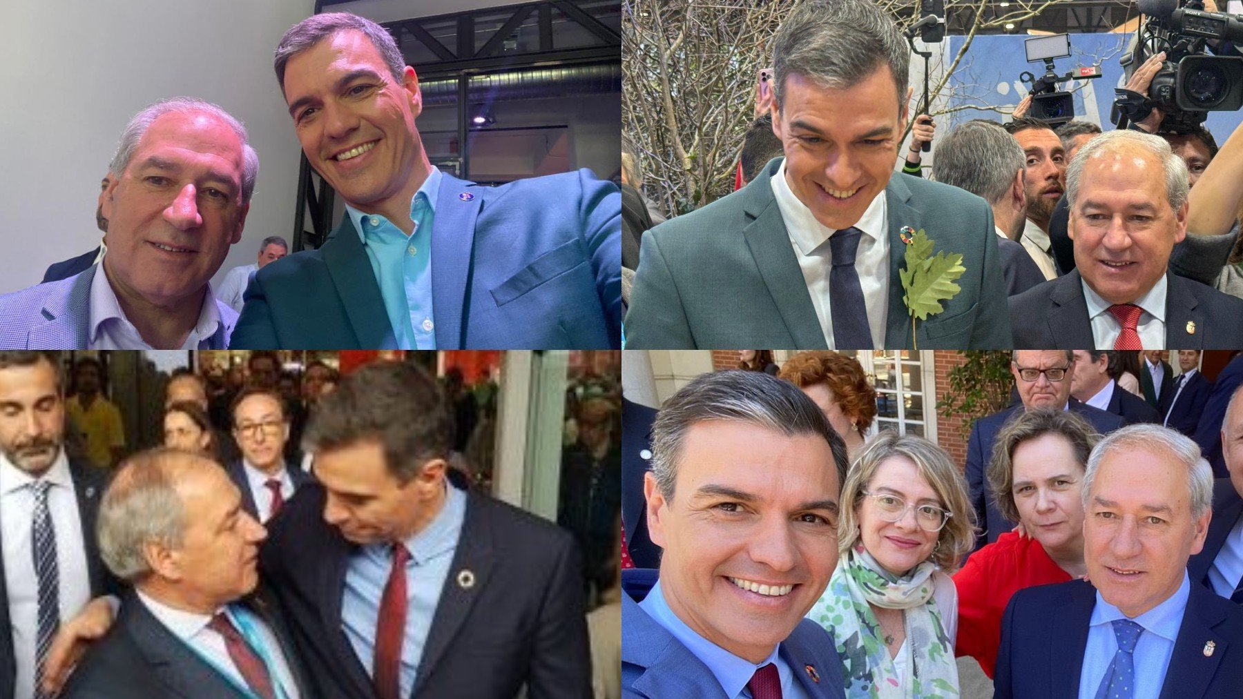 Las fotos de Pedro Sánchez con José Tomé.