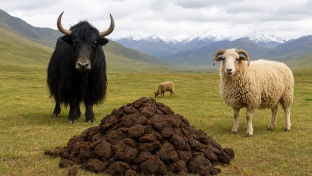 Heces, animales, herbívoros