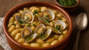 Almejas, cocina, truco