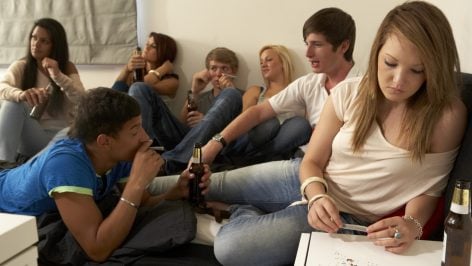 Un grupo de estudiantes.