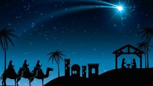 Estrella, portal de Belén, NASA