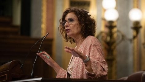 La vicepresidenta primera y ministra de Hacienda, María Jesús Montero.