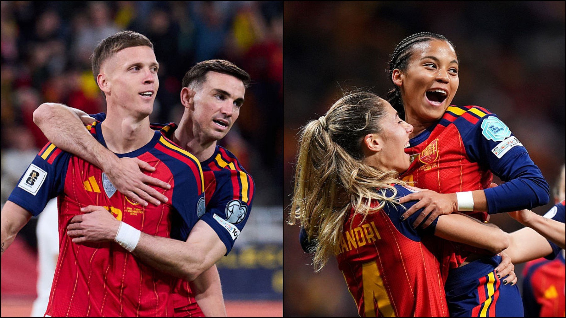 La selección de España masculina y femenina cierran el año en la cima mundial. (Getty Images)