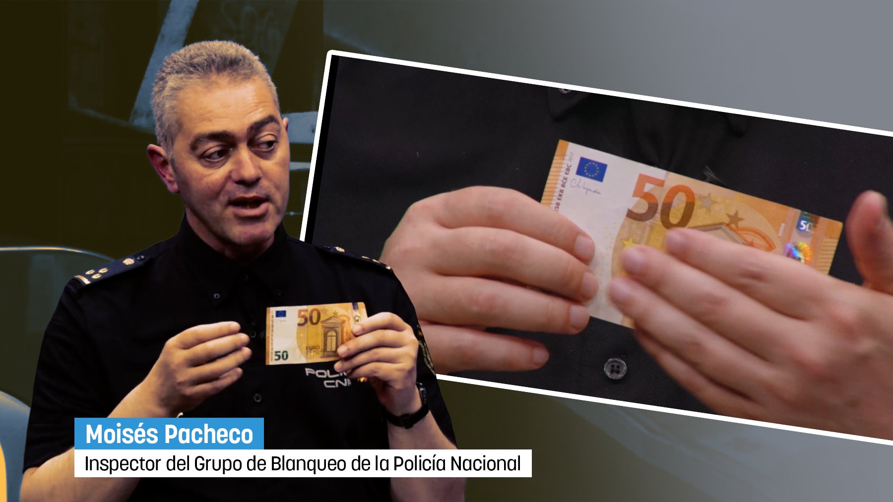 El truco de un inspector de la Policía Nacional para que no te cuelen billetes falsos: Tocar, girar y mirar