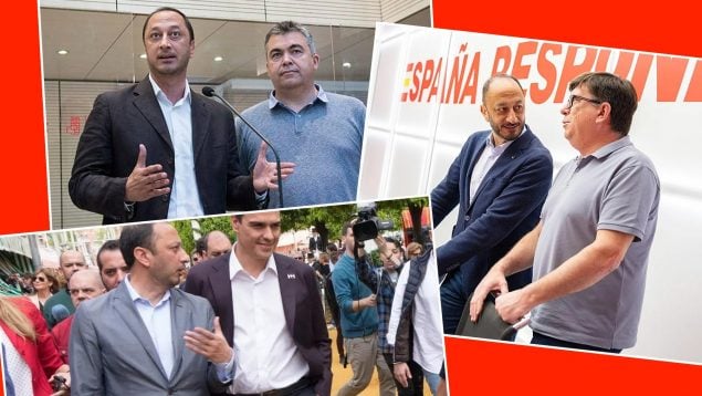 Ábalos, Salazar, Cerdán, Gómez de Celis