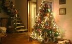 Una casa decorada de Navidad