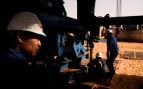 Trabajadores de Repsol en El-Sharara (Libia) en 2004. (Getty Images)