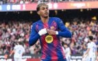 Lamine Yamal celebrando un gol con el FC Barcelona. (Europa Press)
