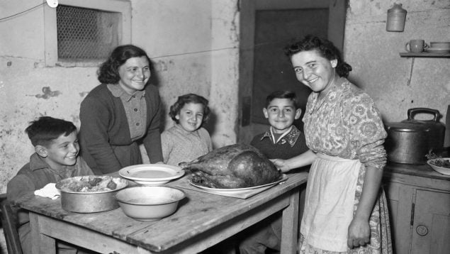 Cena, Navidad, Posguerra, comida