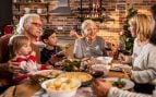 Cena de Navidad en familia.