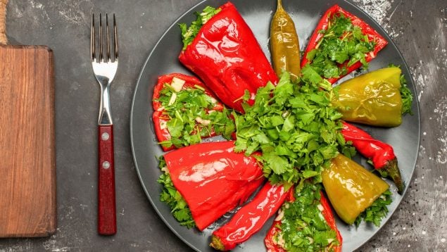 Pimientos, truco, chef