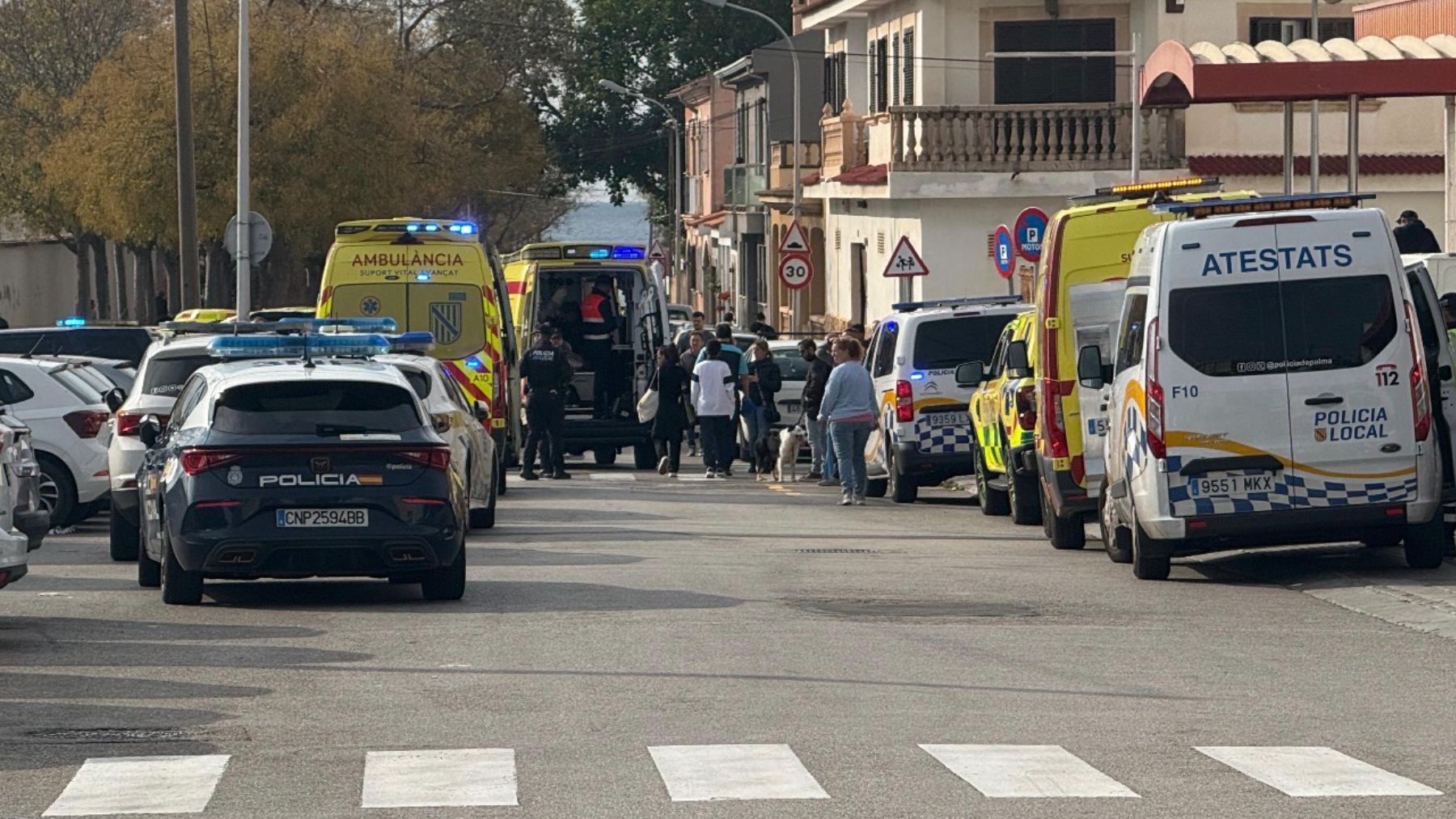 Muere una niña de 8 años atropellada cuando caminaba por la acera con su madre y su abuela en Palma