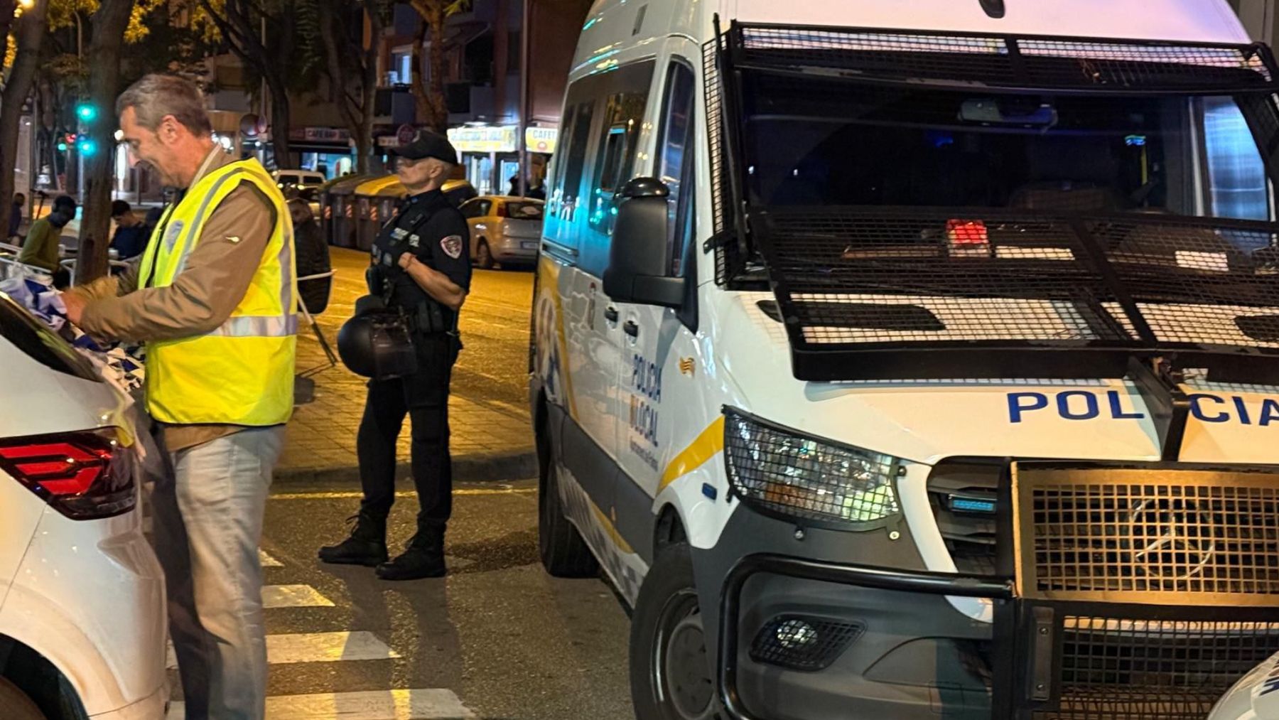 Agentes de Policía Nacional en Palma.