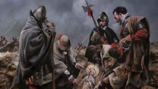 Cómo se llama al casco medieval español según la RAE, casco de los tercios en la RAE, morrión casco español, qué es un morrión.