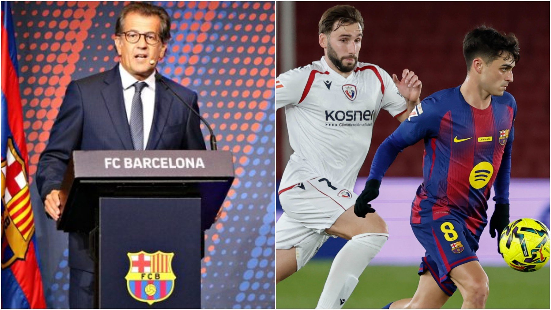 Toni Freixa se cachondea de Osasuna por reclamar el penalti no pitado en el Camp Nou: Ánimo...