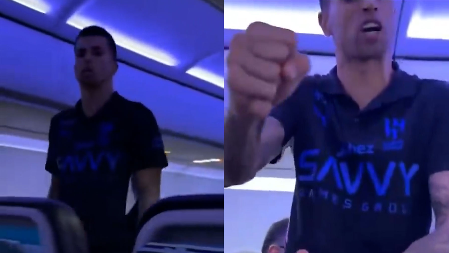 El ex jugador del Barcelona Joao Cancelo amenaza y agrede a un aficionado en un avión