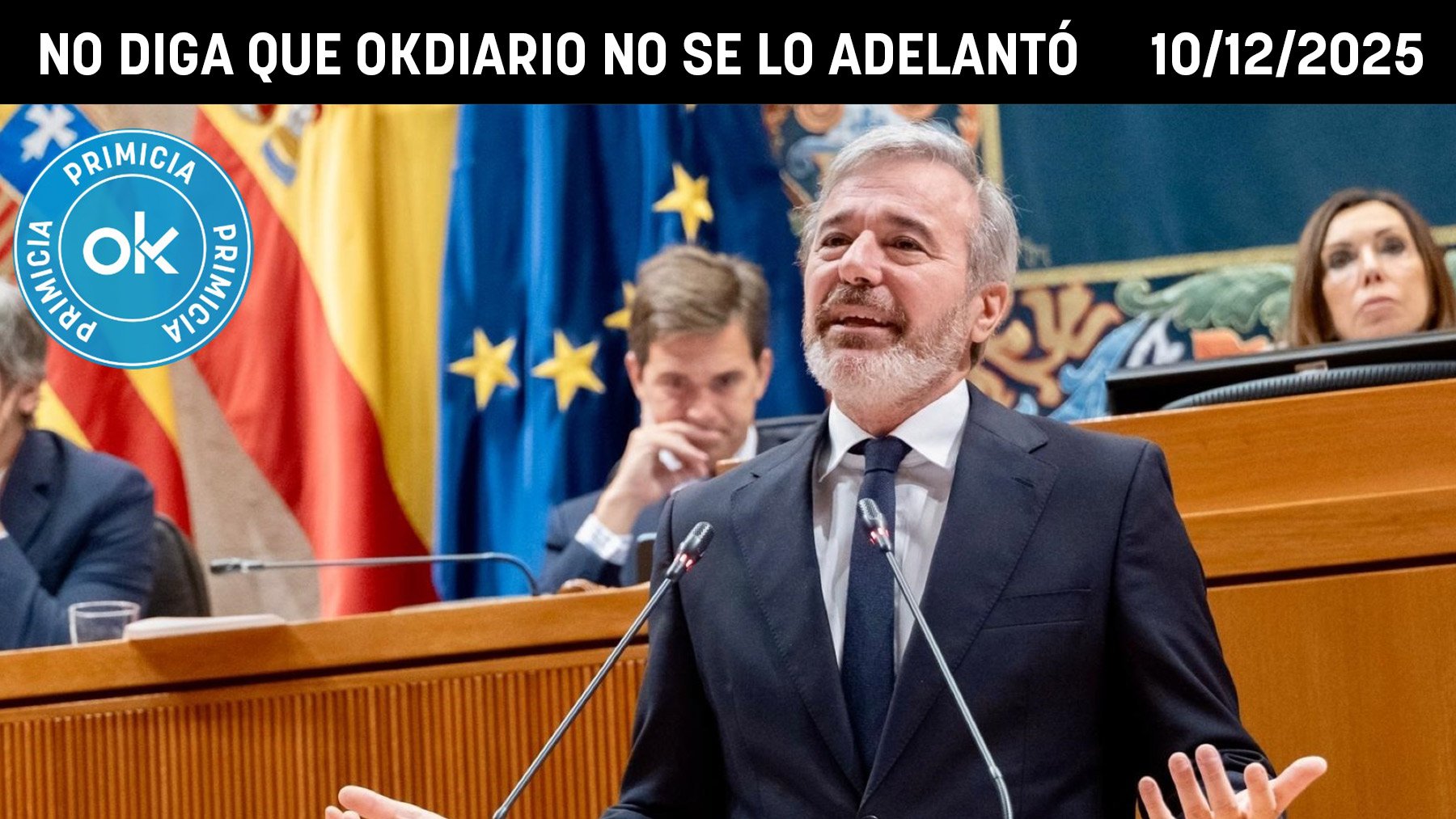 Azcón irá a elecciones en febrero y fuerza a Sánchez a una crisis de Gobierno por la salida de Alegría