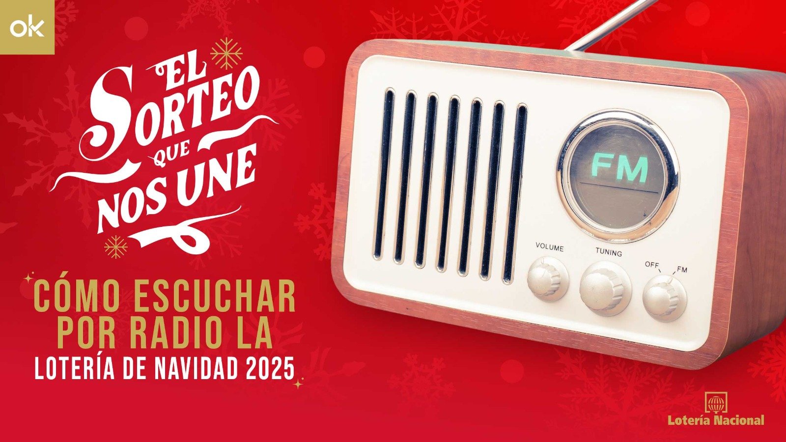 ¿Cómo escuchar por radio el Sorteo de Lotería de Navidad 2025 en directo?