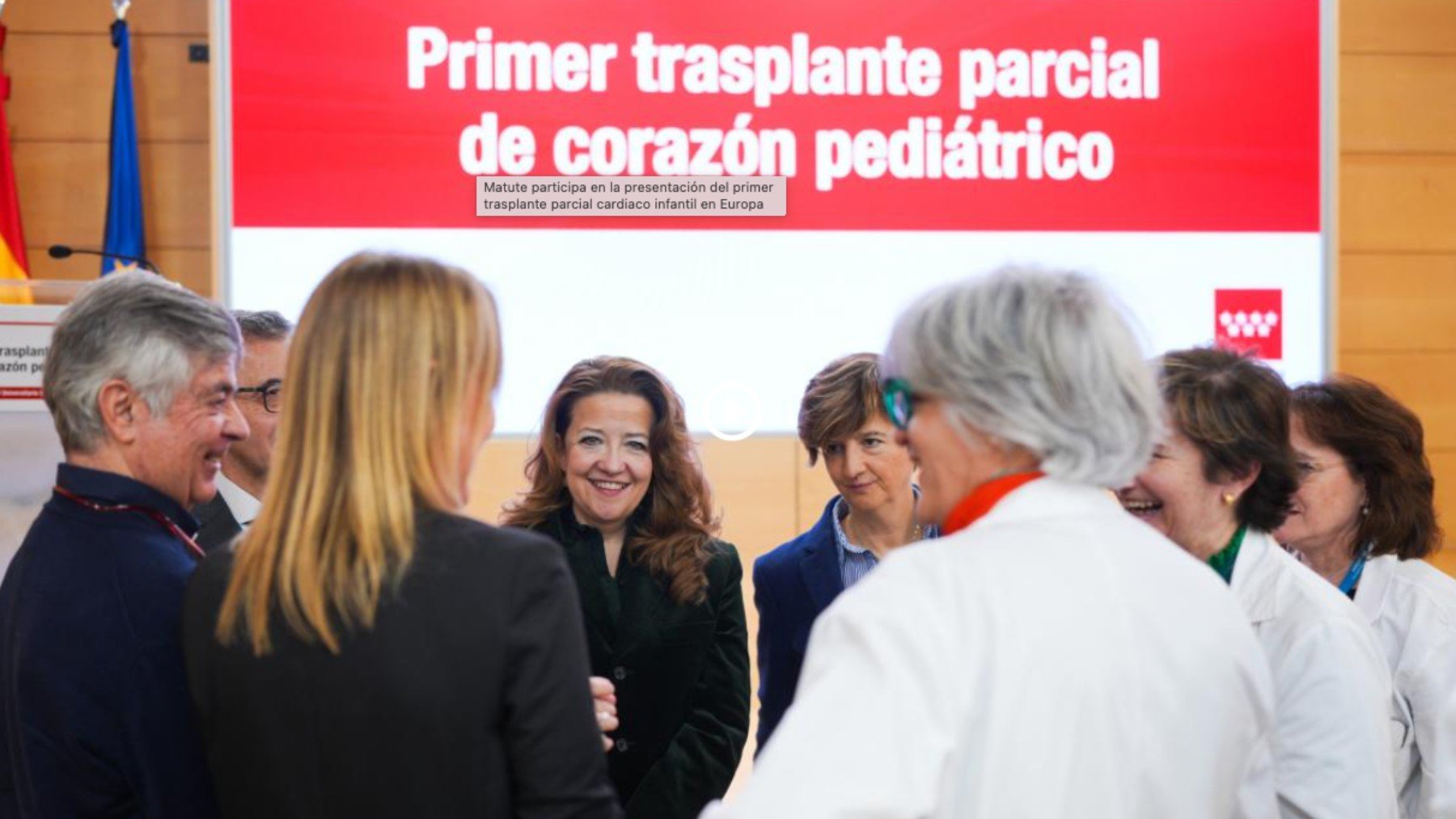 Éxito histórico en Madrid: primer trasplante parcial de corazón en Europa a una bebé