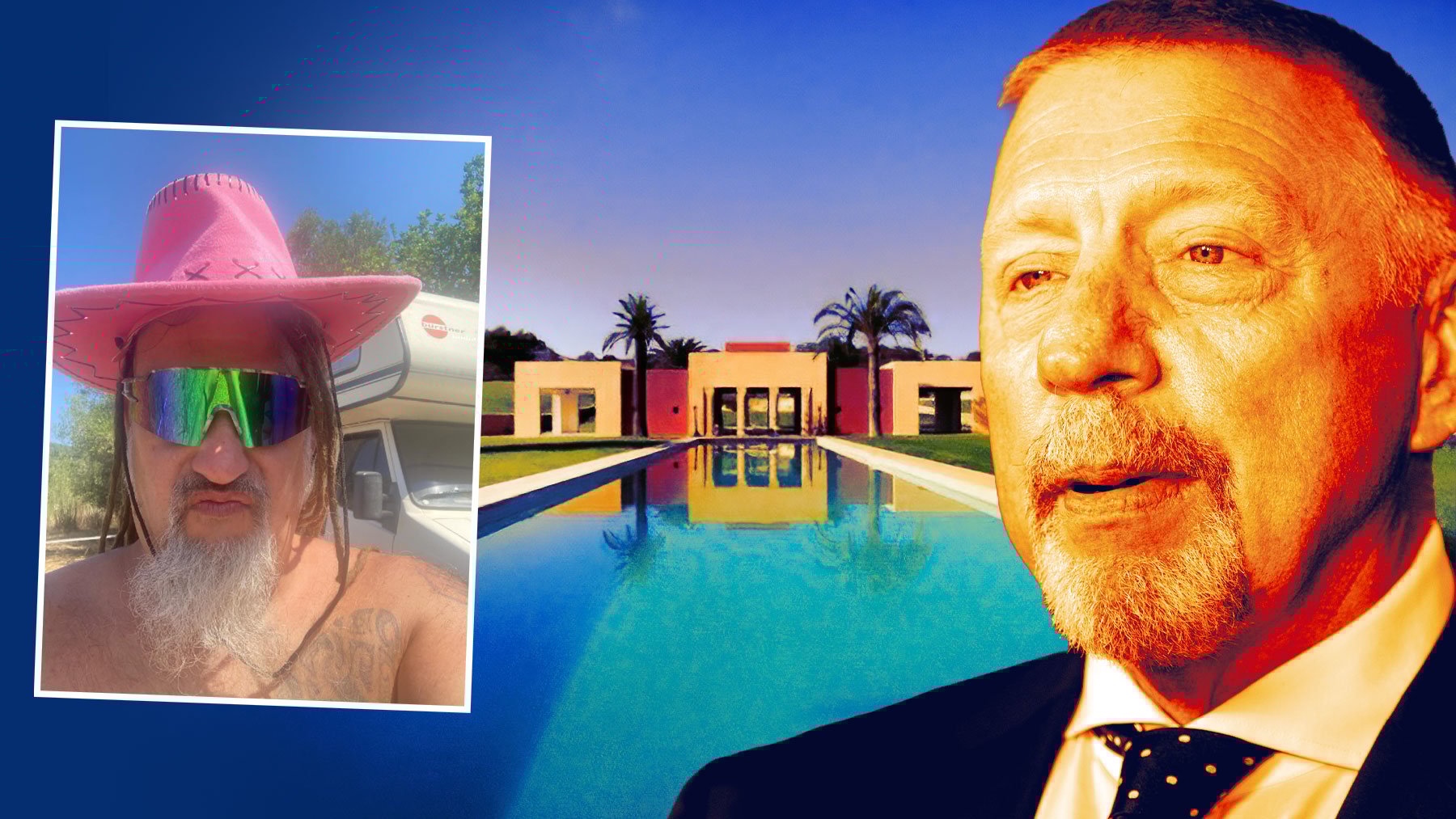 El okupa de la mansión de Boris Becker cae en la ruina y mendiga: Sólo tengo comida para tres días