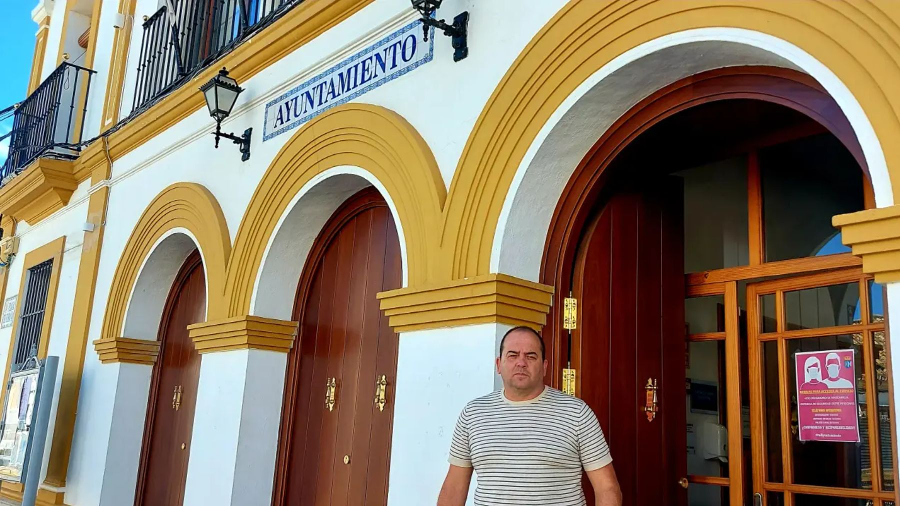 José Antonio Gelo, alcalde socialista de la Albaida de Aljarafe.