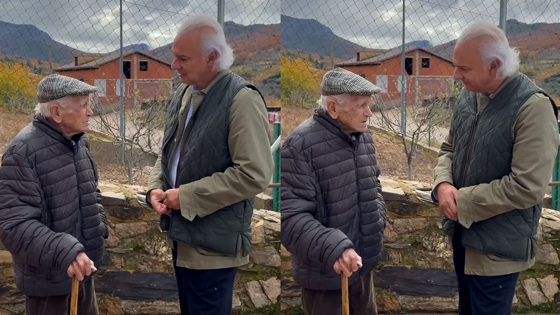 Lucio, el cazador más longevo con 106 años revela su secreto al doctor Manuel de la Peña