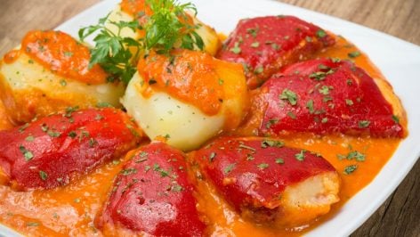 Pimientos del piquillo rellenos.