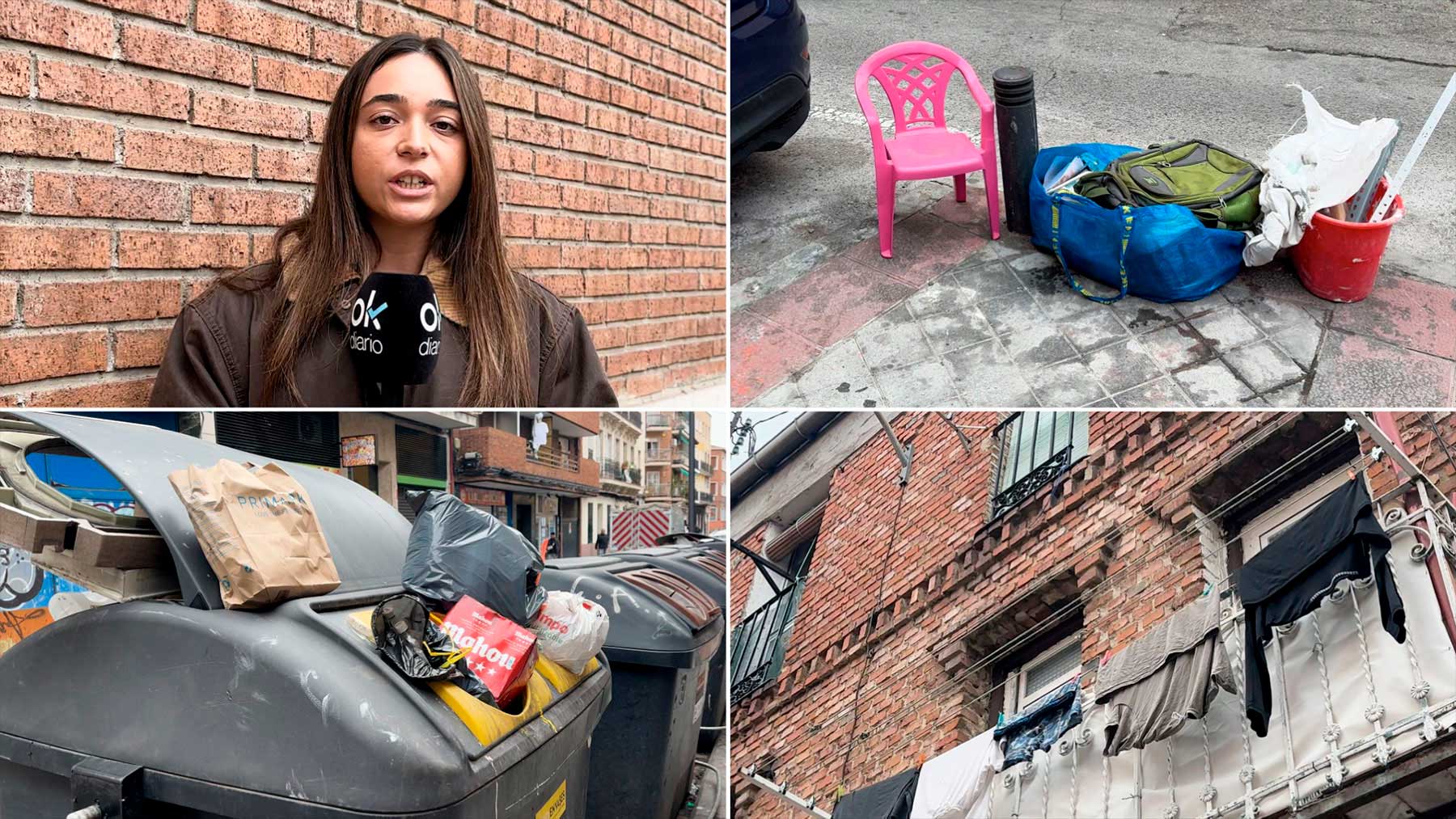 Drogas, okupas, bandas latinas y suciedad en Puente de Vallecas (Madrid): Me iría si pudiera