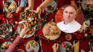 El canapé de Navidad