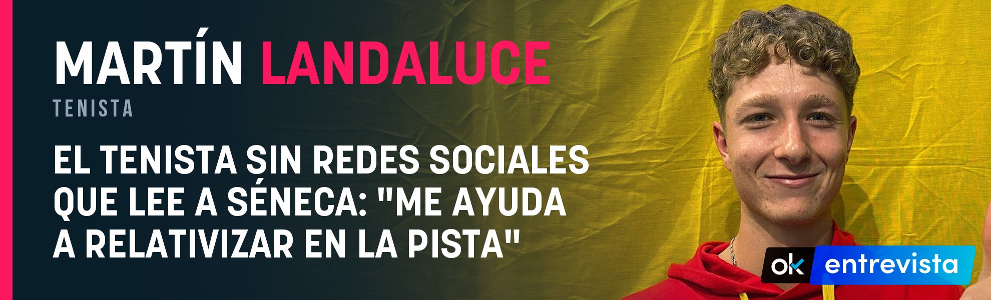 Martín Landaluce, el tenista sin redes sociales que lee a Séneca: Me ayuda a relativizar en la pista