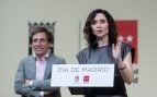 El alcalde de Madrid, José Luis Martínez-Almeida, junto con la presidenta de la Comunidad de Madrid, Isabel Díaz Ayuso, participa en la celebración del Día de Madrid en Fitur 2025