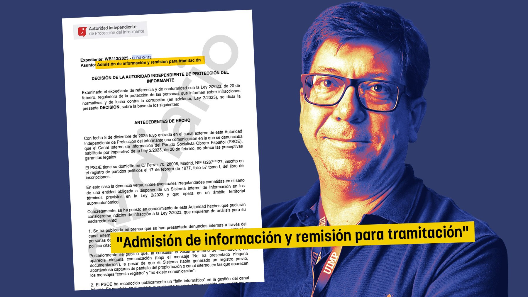 Expediente al PSOE por eliminar de su canal interno las denuncias por acoso sexual contra Salazar