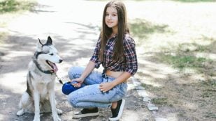 Adolescentes, perros, animales, mascotas