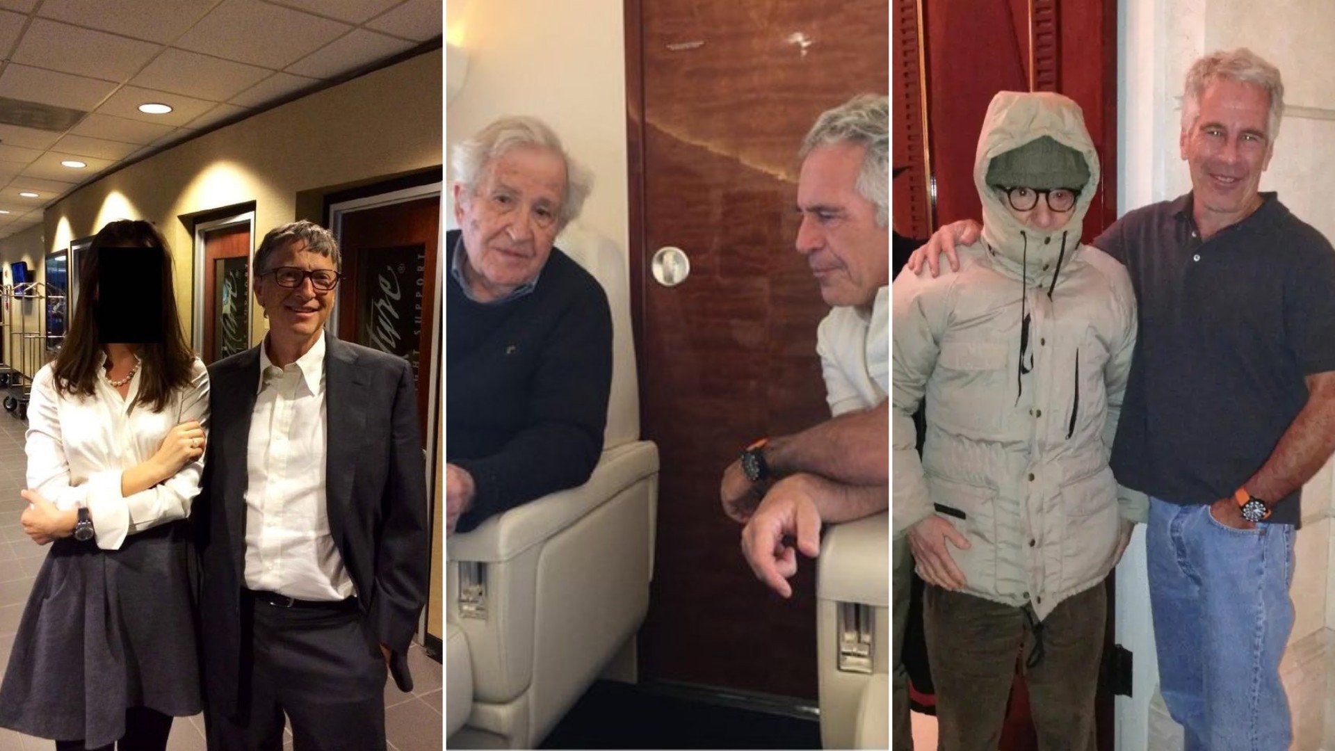 Salen a la luz nuevas fotos del caso Epstein: aparecen Bill Gates, Woody Allen y Noam Chomsky