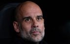 Pep Guardiola en un partido con el Manchester City. (Europa Press)