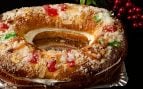 Roscón de Reyes listo para comer.