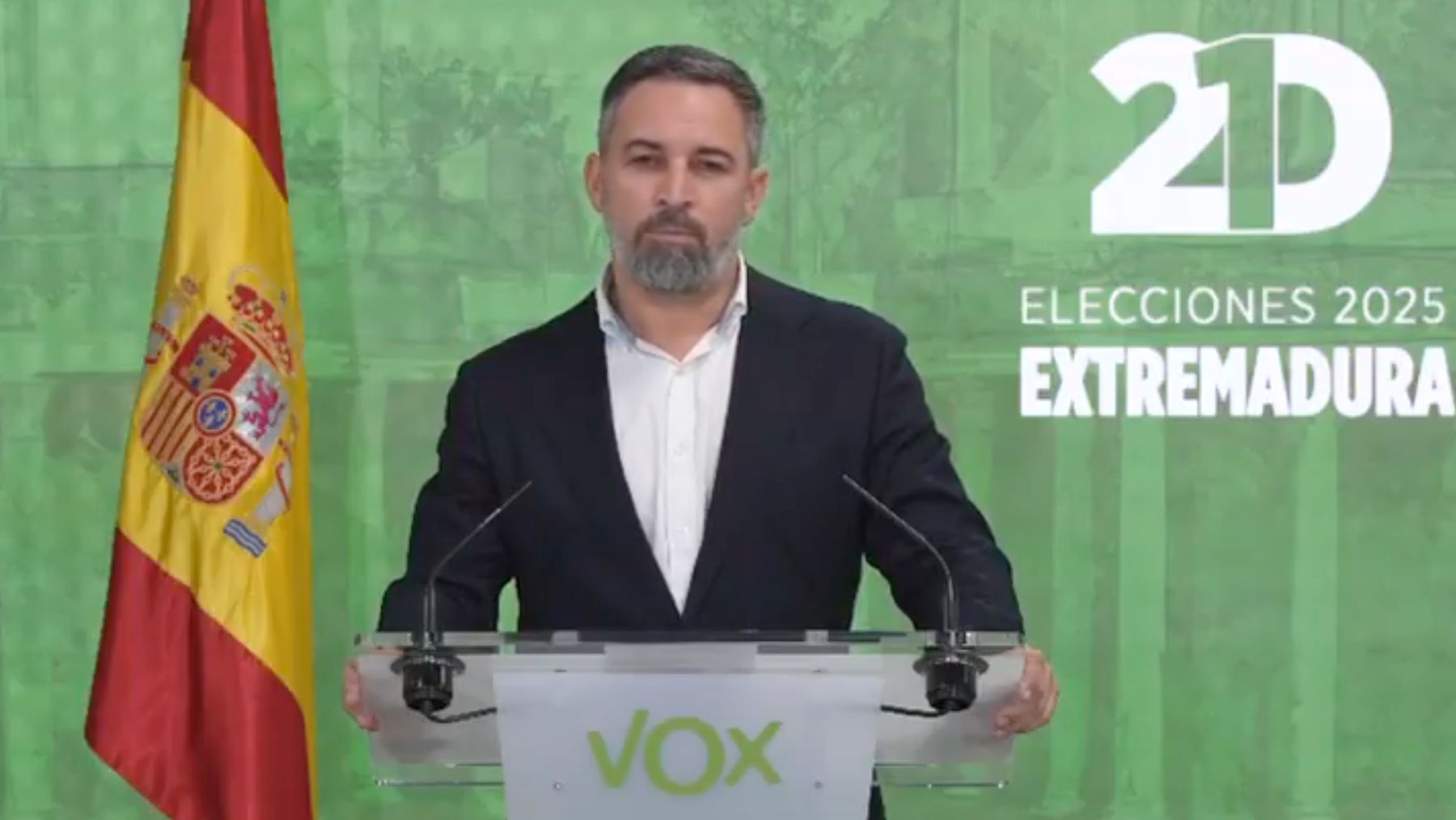 Abascal avisa a Guardiola: Los votos de Vox y sus votantes deben contar y no van a ser traicionados
