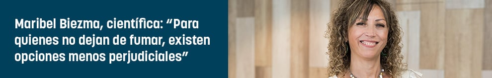 Maribel Biezma, científica: “Para quienes no dejan de fumar, existen opciones menos perjudiciales”