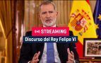 El Rey Felipe VI en un momento del discurso