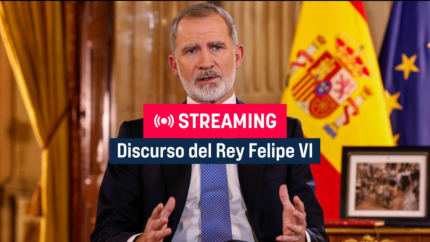 Streaming en directo del discurso del Rey Felipe VI esta Nochebuena 2025