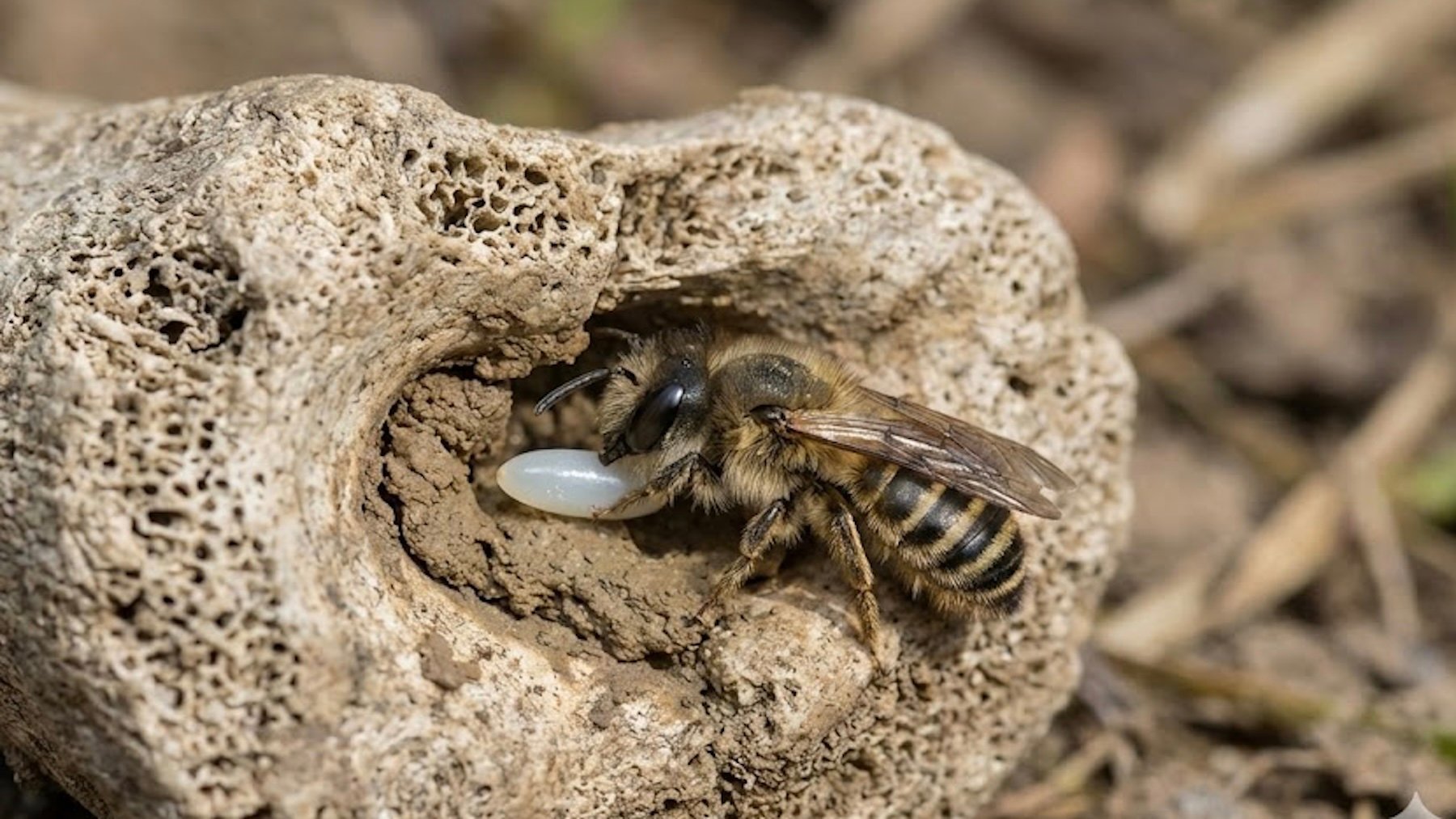 Suena raro, pero la ciencia lo avala: hace 20000 años las abejas ponían sus huevos en huesos de otros animales